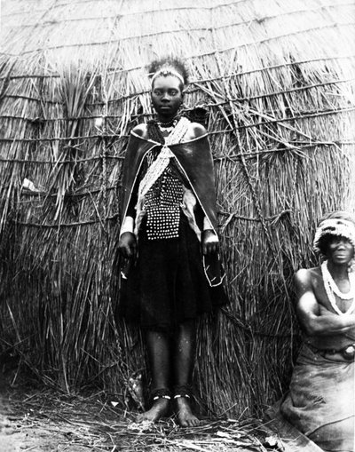 Una sposa Zulu, c.1895 da South African Photographer